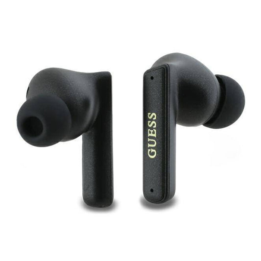 Auricolare Bluetooth Guess Capsule con Logo Stampato, TWS, ANC, Nero