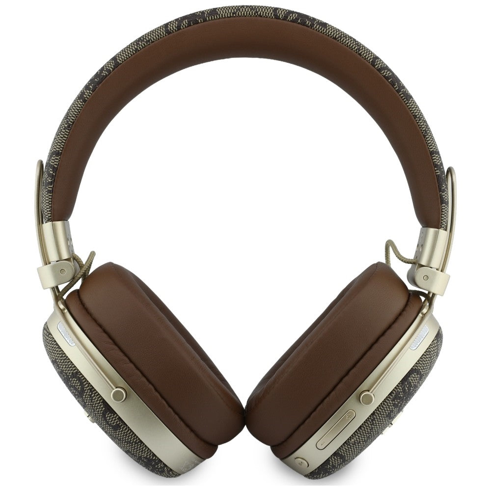 Auricolari Bluetooth Guess Metal 4G Script Logo, A2DP, Marrone