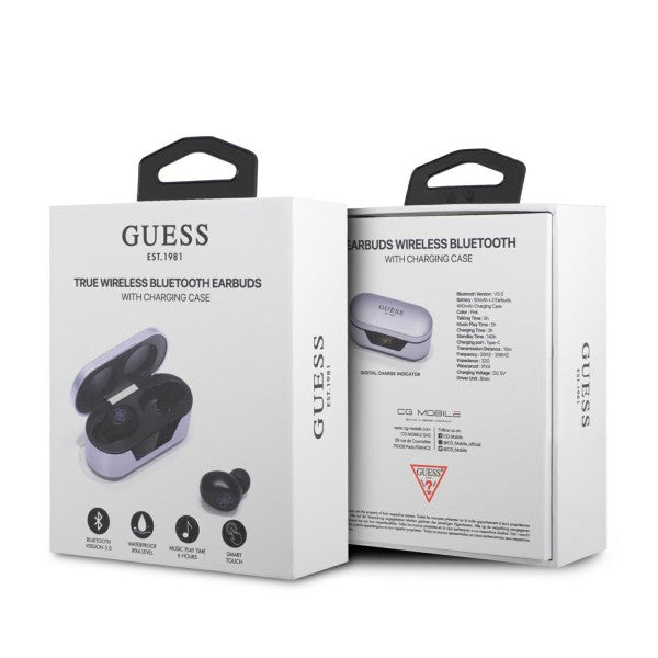 Auricolari Bluetooth Guess, TWS, Viola