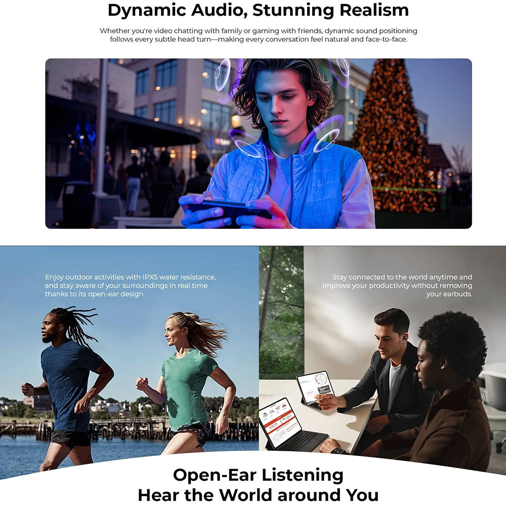 Auricolare Bluetooth HAVIT OWS916 Lite, TWS, Nero