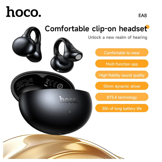 Auricolare Bluetooth HOCO EA8, TWS, Nero