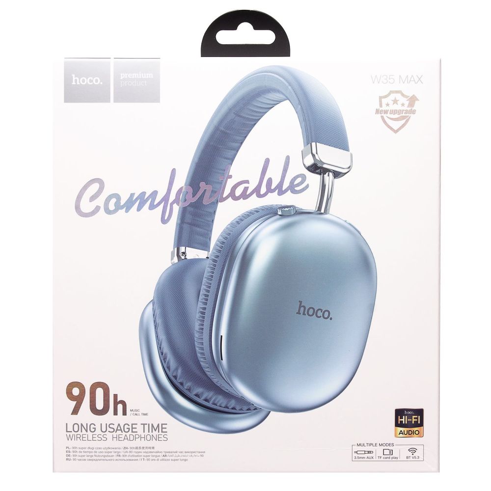 Auricolare Bluetooth HOCO W35 Max, A2DP, Blu