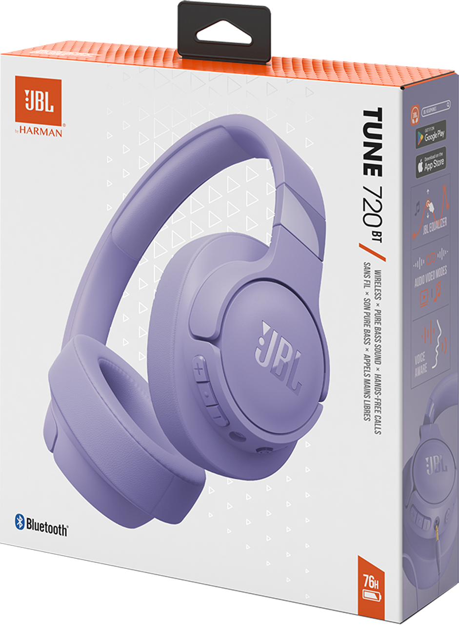 Auricolare Bluetooth JBL Tune 720BT, MultiPoint, A2DP, Mov JBLT720BTPUR