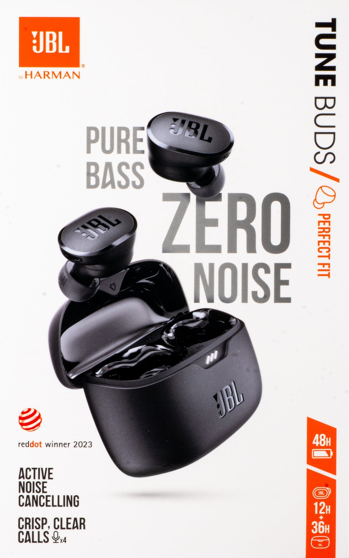 Auricolari Bluetooth JBL Tune Buds, TWS, ANC, Multipoint, Nero JBLTBUDSBLK