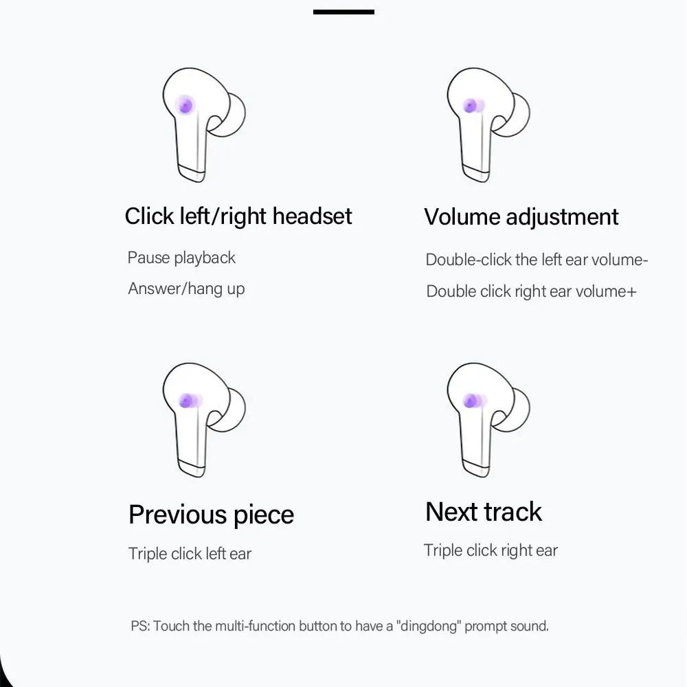 Auricolari Bluetooth Lenovo ThinkPlus LP5, TWS, Bianco