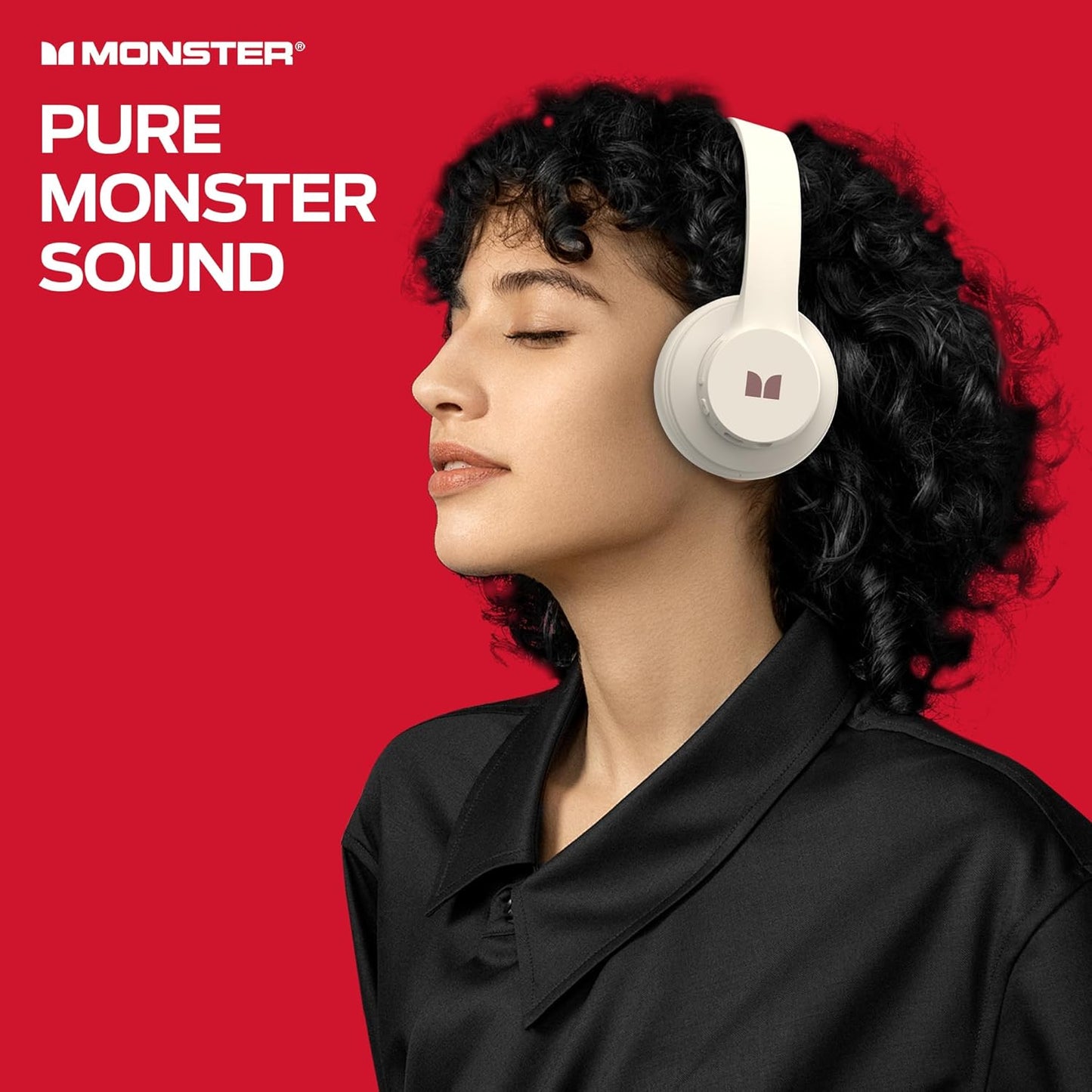 Handsfree Bluetooth Monster Mission 100, MultiPoint, A2DP, ANC, Bianco