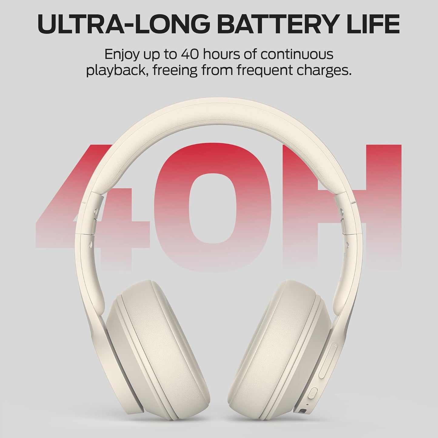 Handsfree Bluetooth Monster Mission 100, MultiPoint, A2DP, ANC, Bianco