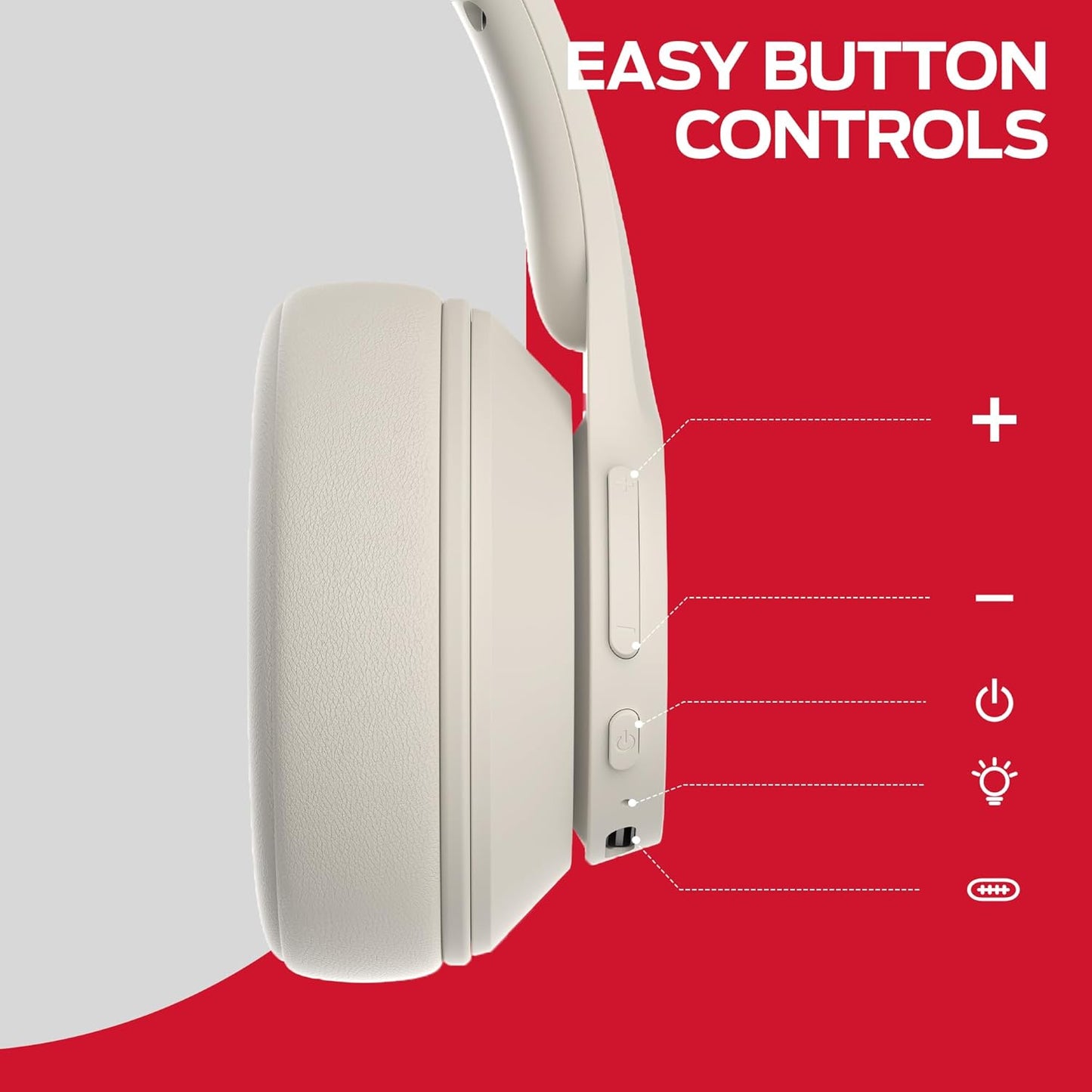 Handsfree Bluetooth Monster Mission 100, MultiPoint, A2DP, ANC, Bianco