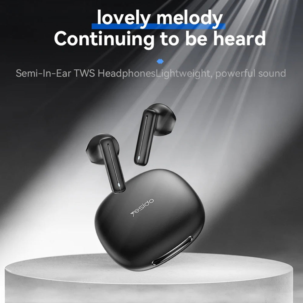 Auricolare Bluetooth Yesido TWS25, TWS, Nero
