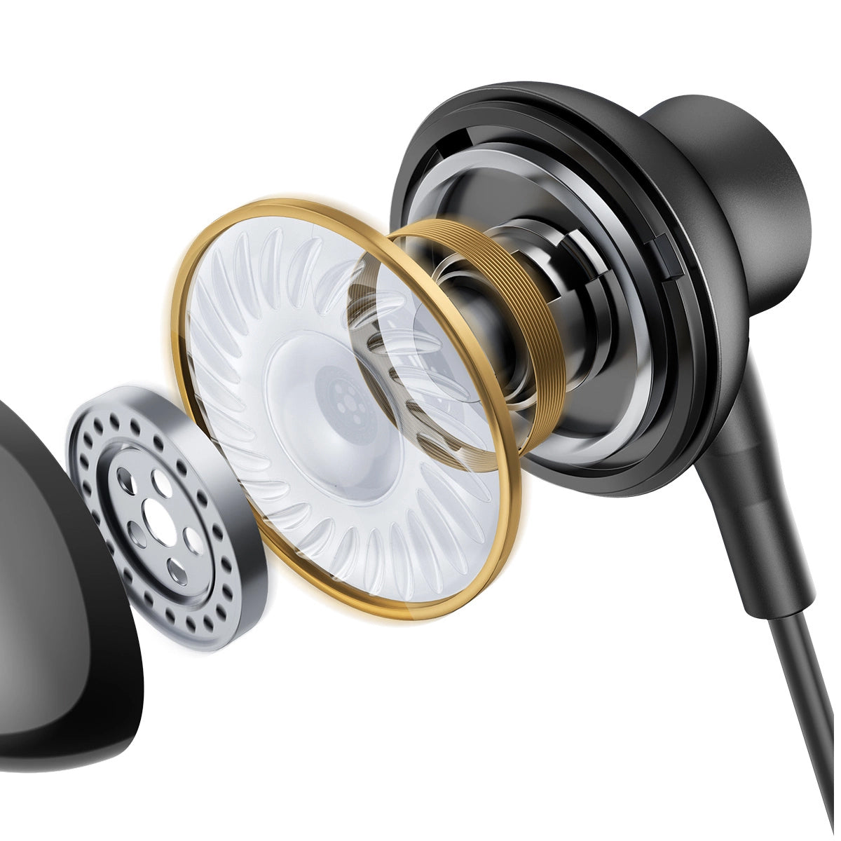 Auricolare USB-C Joyroom JR-EC07, Nero