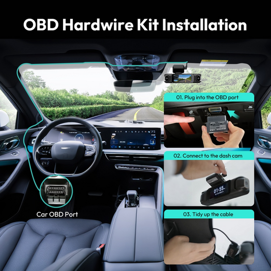 Hardwire OBD Botslab per telecamera HK40 Plus / HK30 Pro / G500H Pro / G980H Pro / G300H Pro / V9H / G980H 4CH