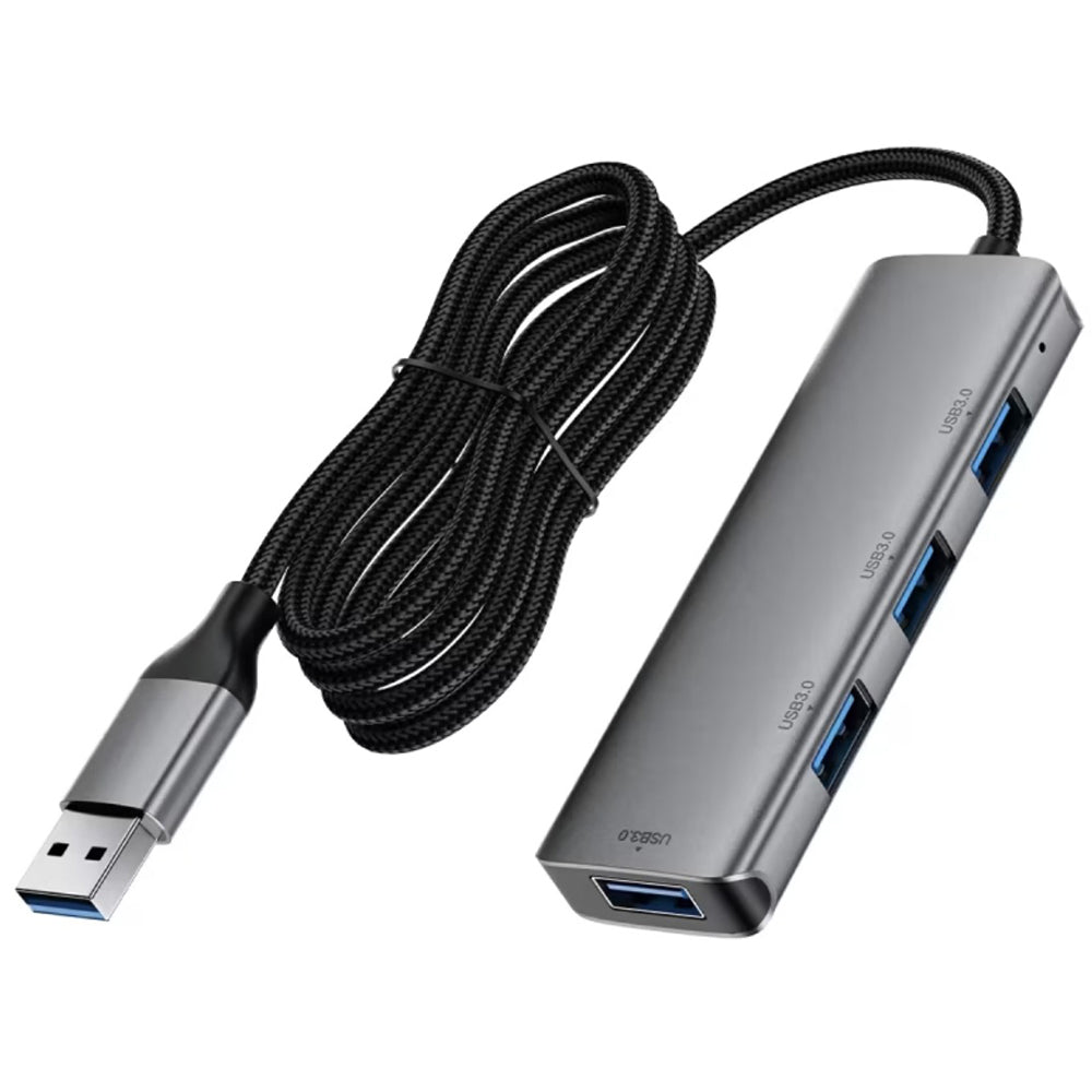 Hub USB Acefast J17, 4in1, Grigio