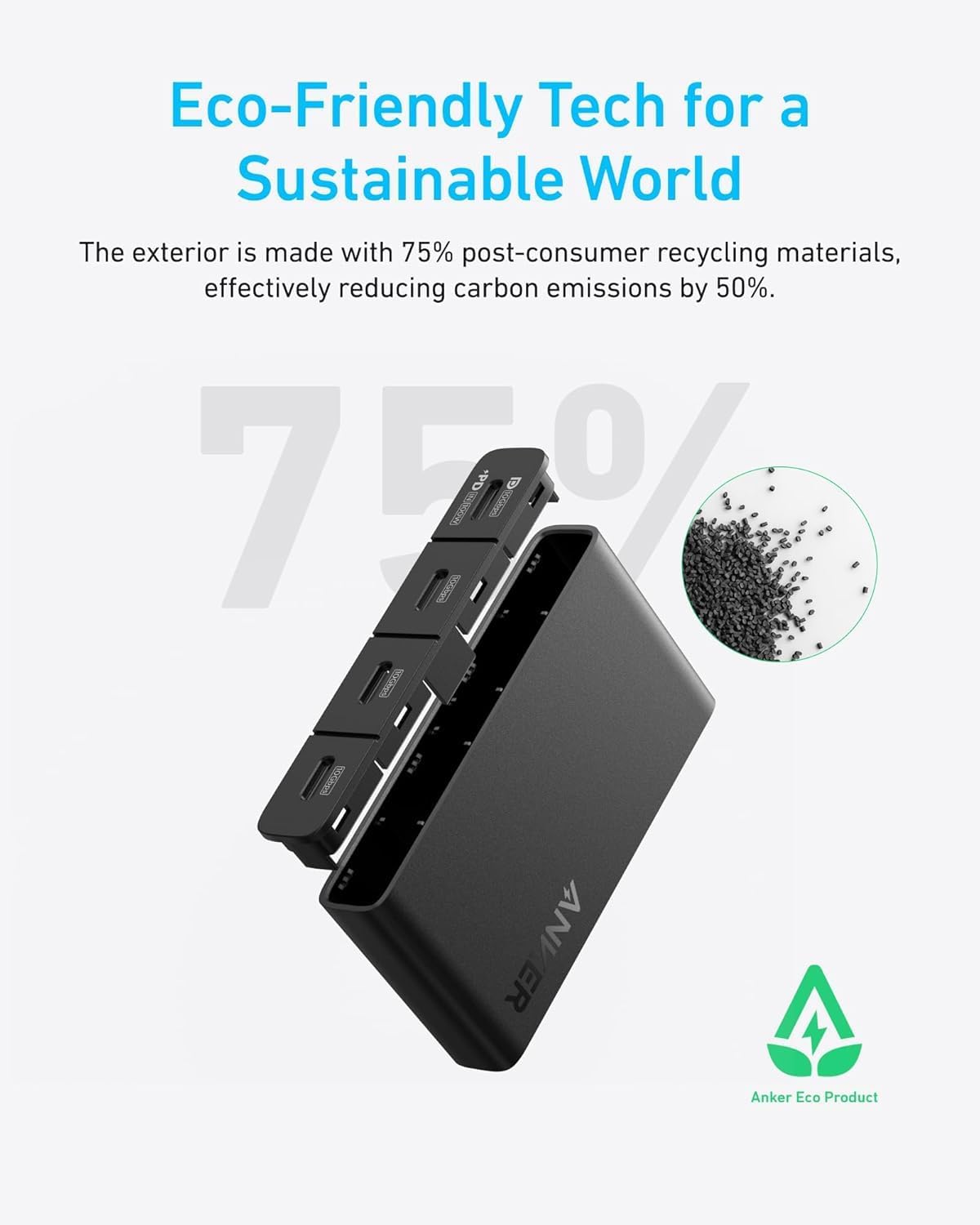 Anker Hub USB-C, 4 x USB-C, nero A8340GA1