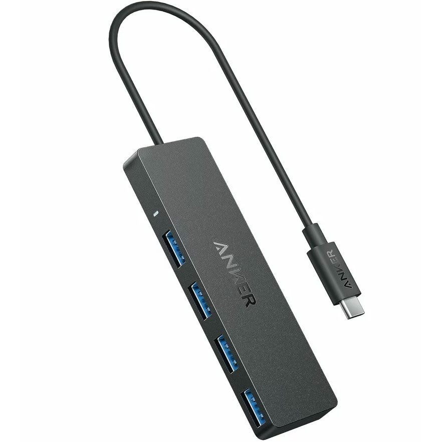 Hub USB-C Anker, 4 x USB-A 3.0, Nero A8309G11