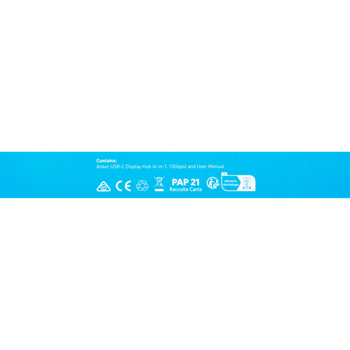 Anker Hub USB-C, 4 x USB-C, nero A8340GA1