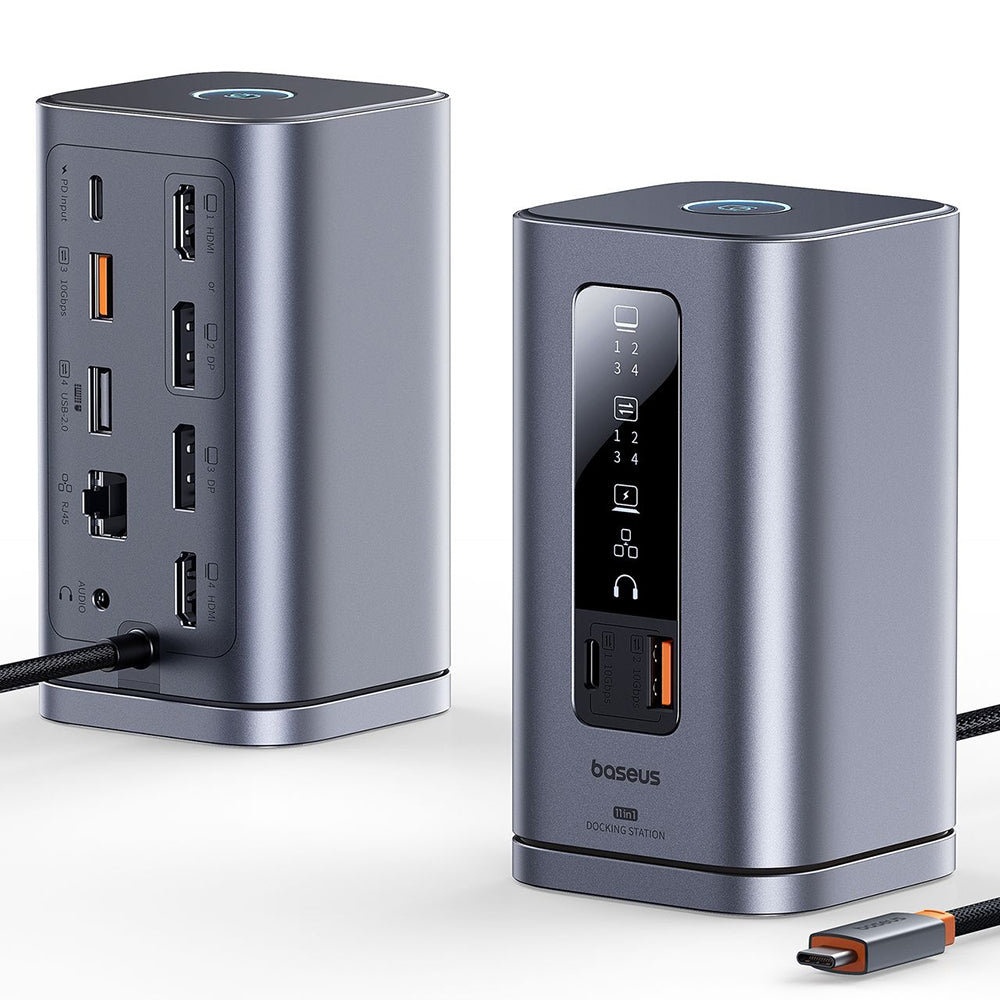 Hub Multifunzionale Baseus Spacemate, 11in1, Grigio B0112701