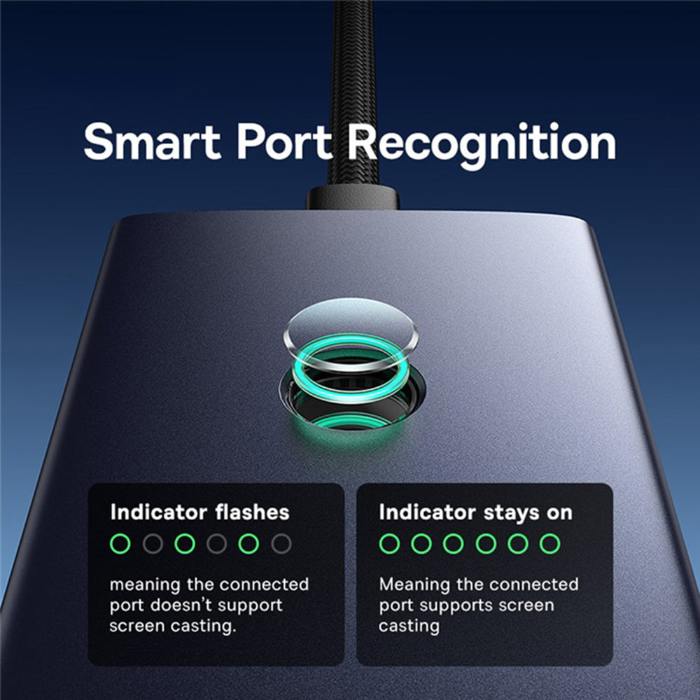 Hub USB-C Baseus UltraJoy, 4 x USB-A 3.0 - 1 x USB-C - 1 x HDMI - 1 x VGA, Grigio B00052803811-01