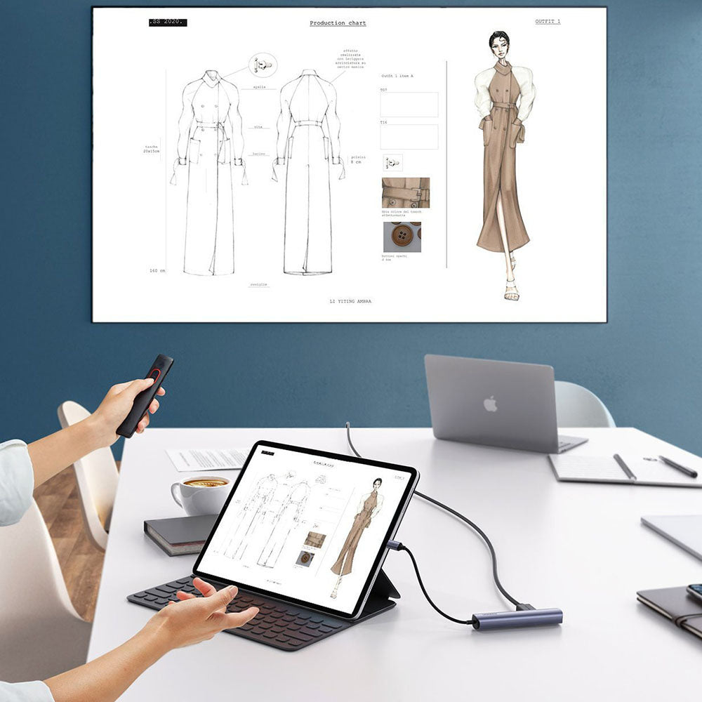 Hub USB-C UGREEN CM418 (10919), 2 x USB-A 3.0 - 1 x USB-C - 1 x HDMI - 1 x RJ45, Grigio