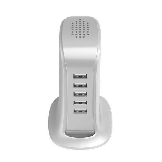 Caricatore Stazione Dudao A5EU, 25W, 5A, 5 x USB-A, Bianco