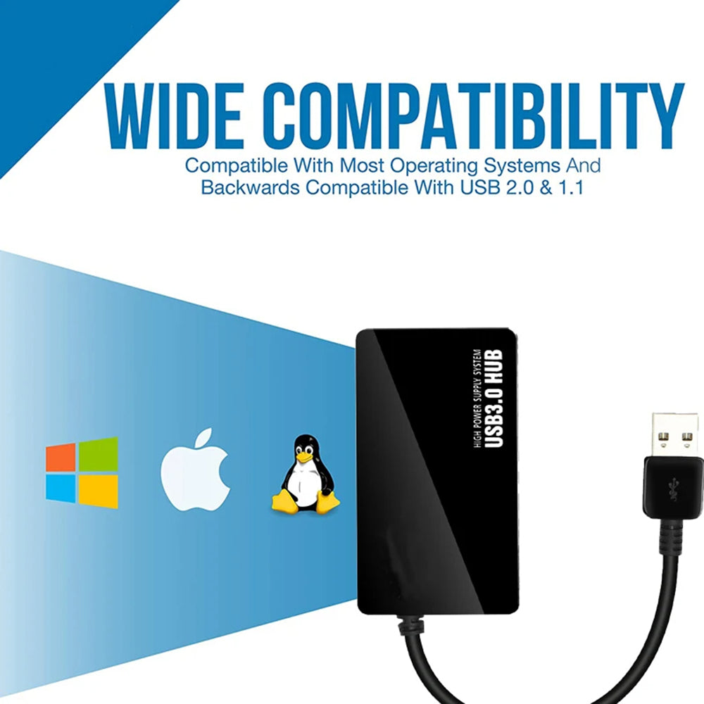 Hub USB Techsuit H15 QuantumNode, 4in1, Nero