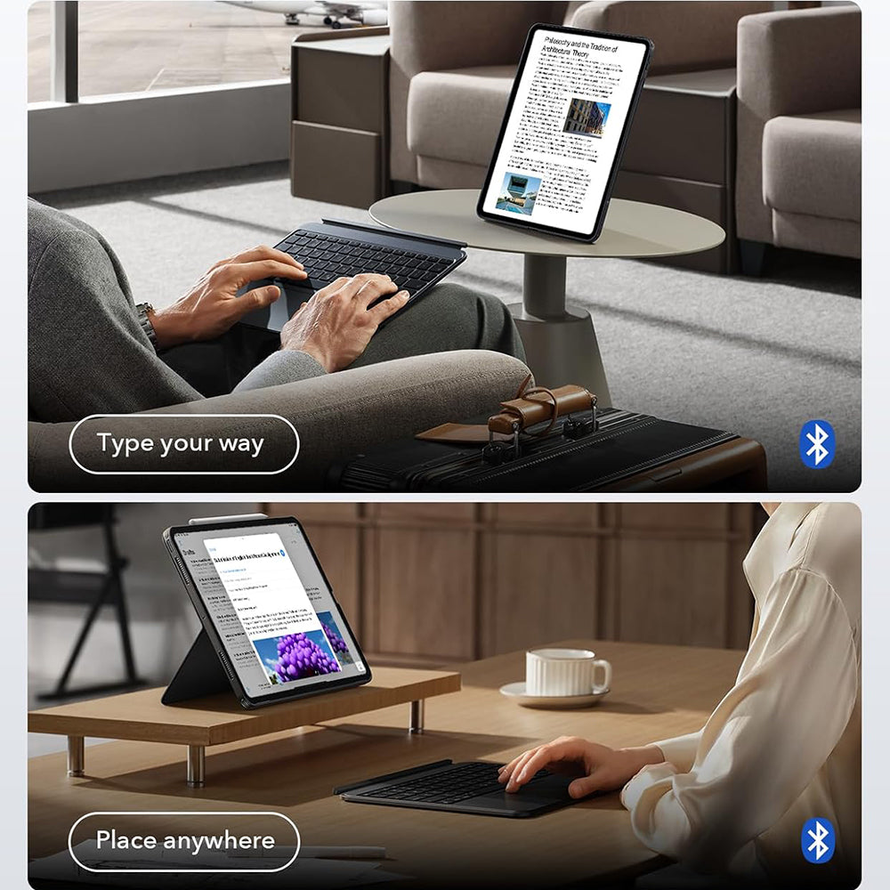 Custodia con Tastiera per Apple iPad Air 13 (2025) / Air 13 (2024), ESR, Shift, Grigio