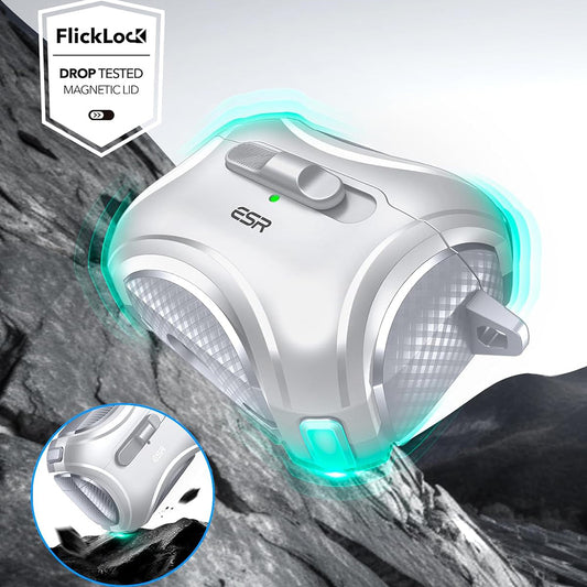 Custodia ESR Cyber per Apple AirPods Pro Series, Grigio