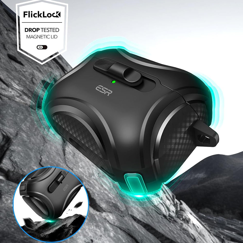 Custodia ESR Cyber per Apple AirPods Pro Series, Nera