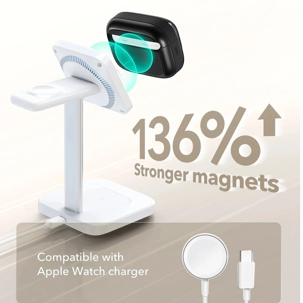 Custodia ESR Pulse Magnetic FlickLock per Apple AirPods Pro 3, Bianca