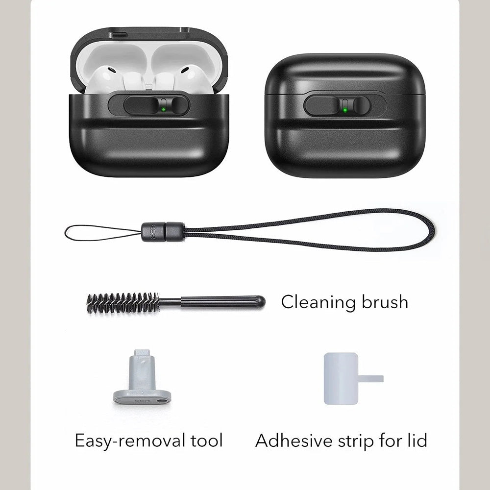 Custodia ESR Pulse Magnetic FlickLock per Apple AirPods Pro 3, Bianca