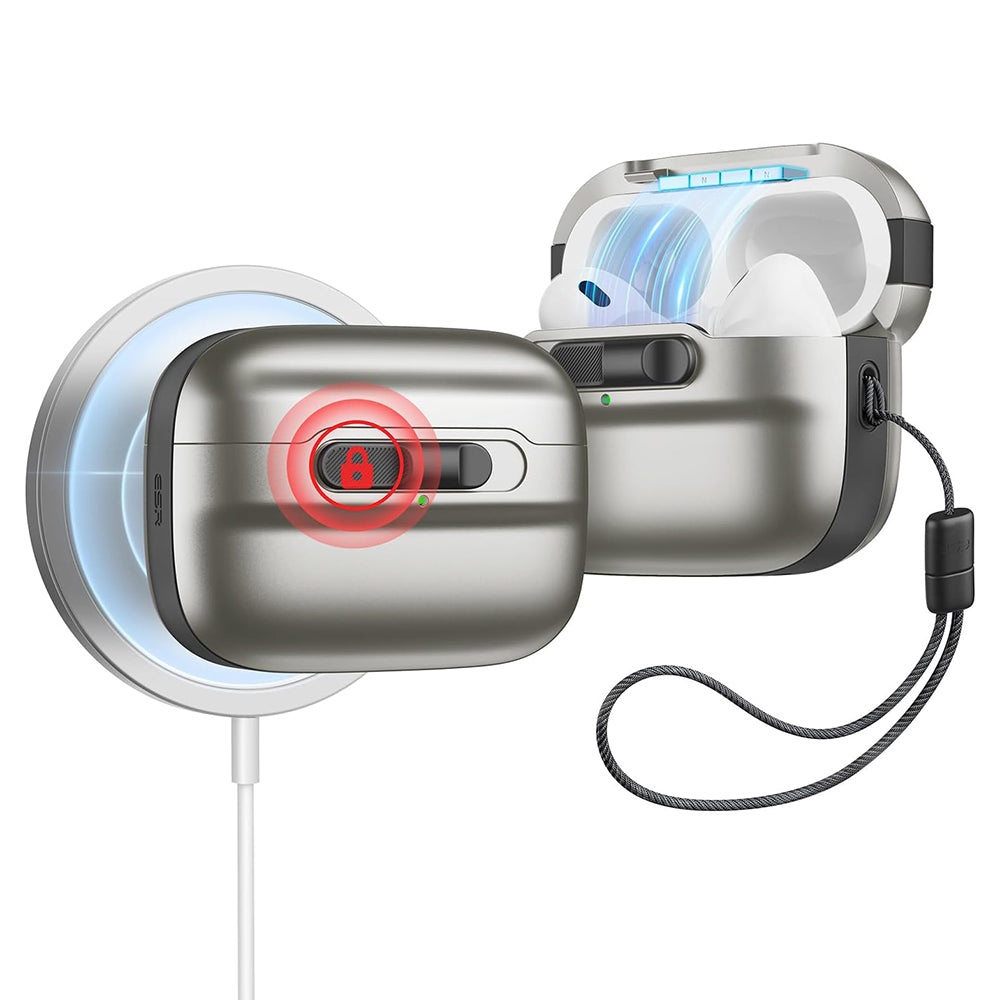 Custodia ESR Pulse per Apple AirPods Pro Series, Grigio
