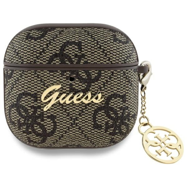 Custodia Guess 4G Charm per Apple AirPods 4, Marrone