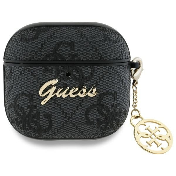 Custodia Guess 4G Charm per Apple AirPods 4, Nera