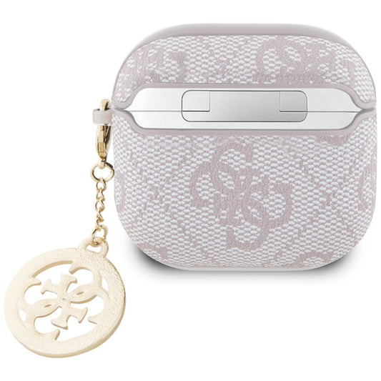 Custodia Guess 4G Strass Charm per Apple AirPods 4, Rosa