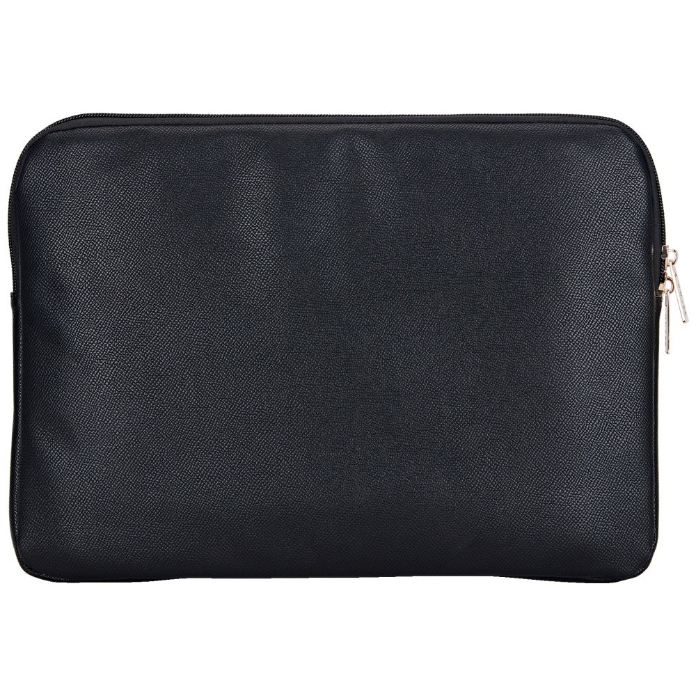 Custodia Guess Grained Triangle Logo per Laptop 14 pollici, Nera