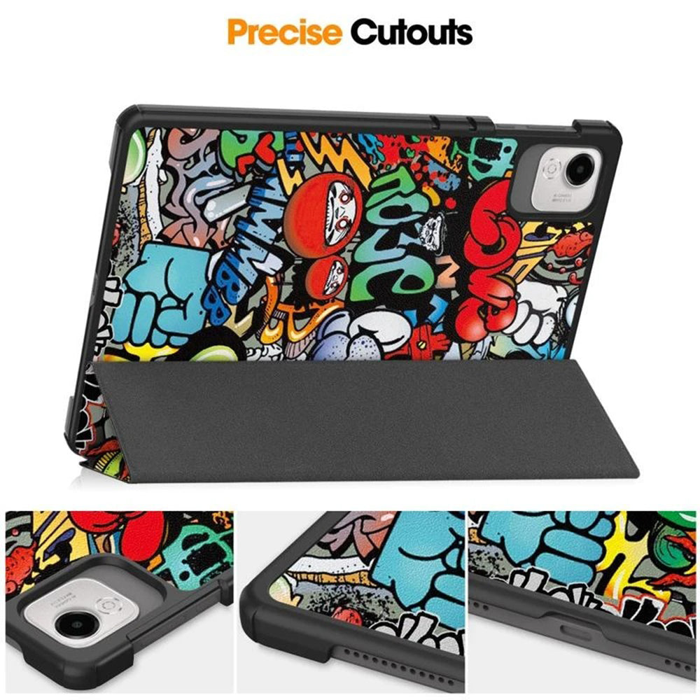 Custodia per Honor Pad X9a / X9 / X8 Pro, Techsuit, FoldPro Urban Vibe, Multicolore
