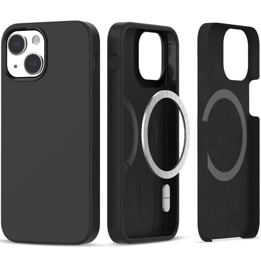 Custodia MagSafe per Apple iPhone 14/13, Tech-Protect, silicone, nero
