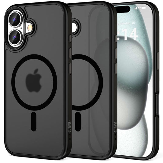 Custodia MagSafe per Apple iPhone 16 Plus, Tech-Protect, Magmat, nero
