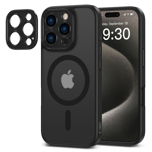 Custodia MagSafe per Apple iPhone 16 Pro Max, Tech-Protect, Magcam, nero