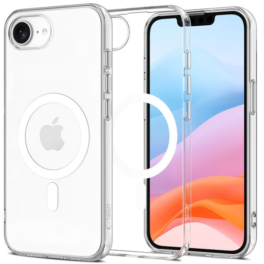 Custodia MagSafe per Apple iPhone 16e, Tech-Protect, Flexair, Trasparente