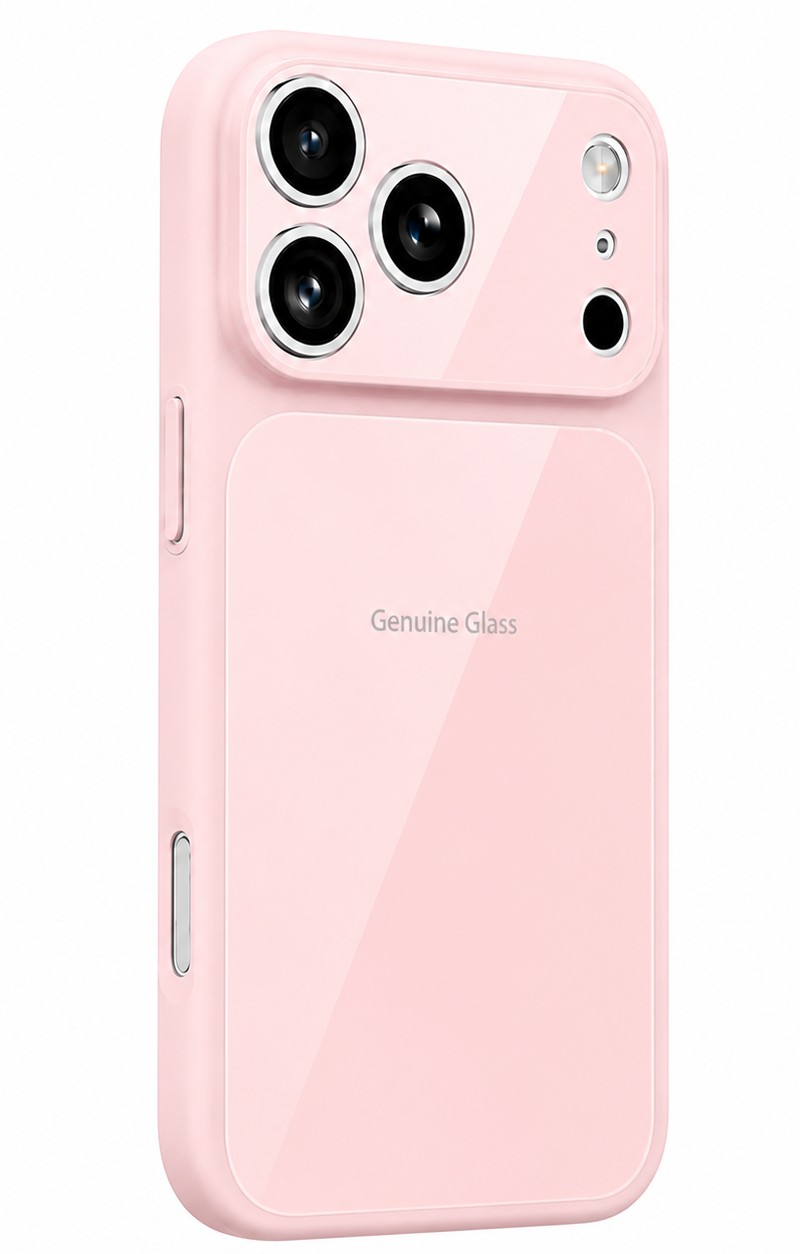 Custodia MagSafe per Apple iPhone 14 / 13, OEM, Vetro Autentico, Rosa