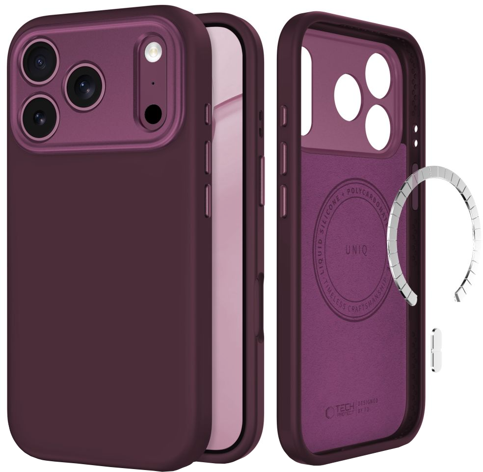 Custodia MagSafe per Apple iPhone 18 Pro Max / 17 Pro Max, Tech-Protect, Uniq CC, Vinaccia