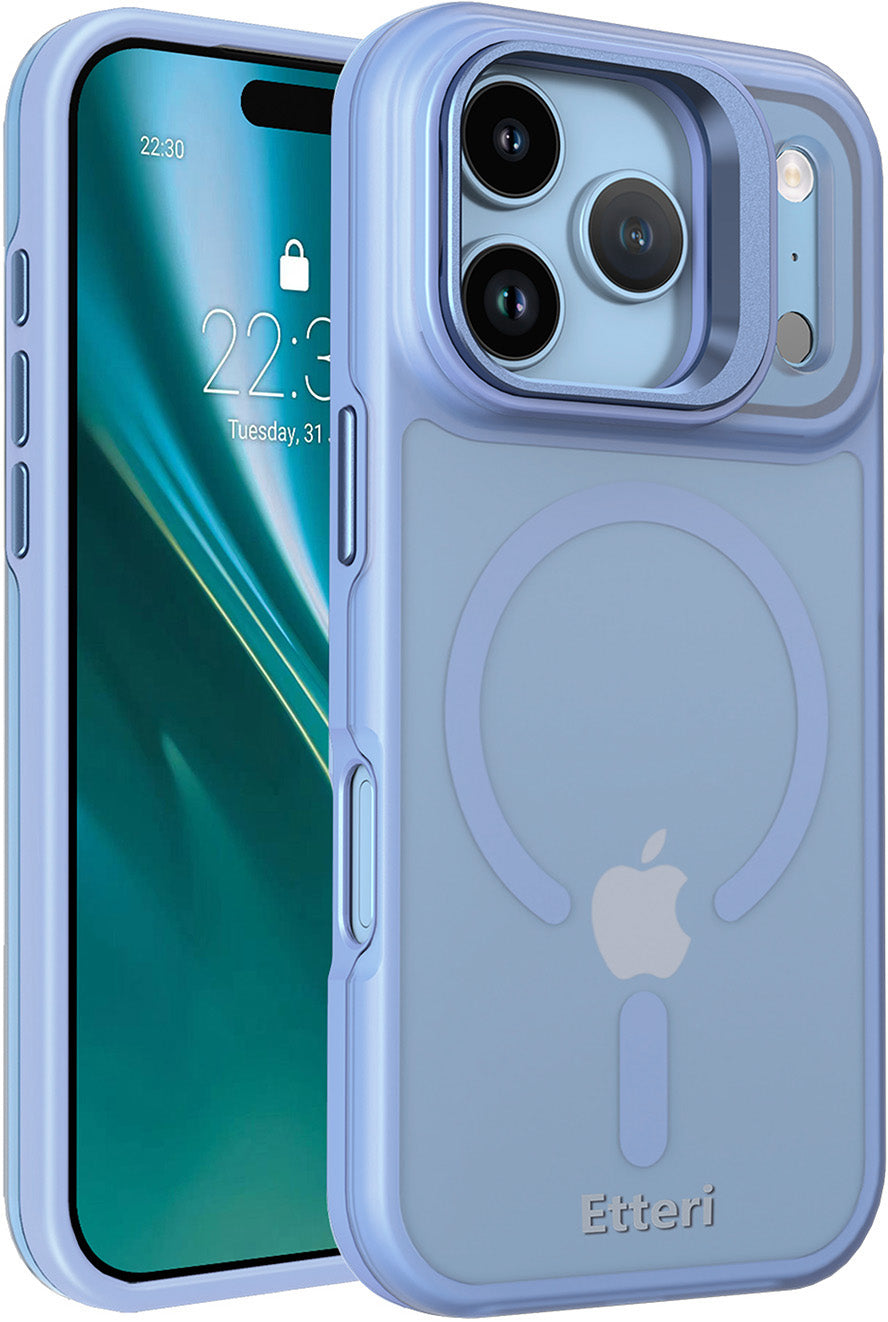 Custodia MagSafe per Apple iPhone 18 Pro / 17 Pro, Etteri, Morning Fog, Blu