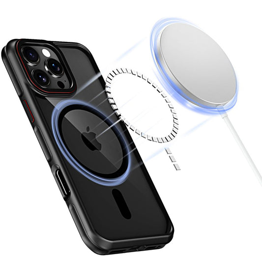 Custodia MagSafe per Apple iPhone 16 Pro, Tech-Protect, Maghybrid, nero