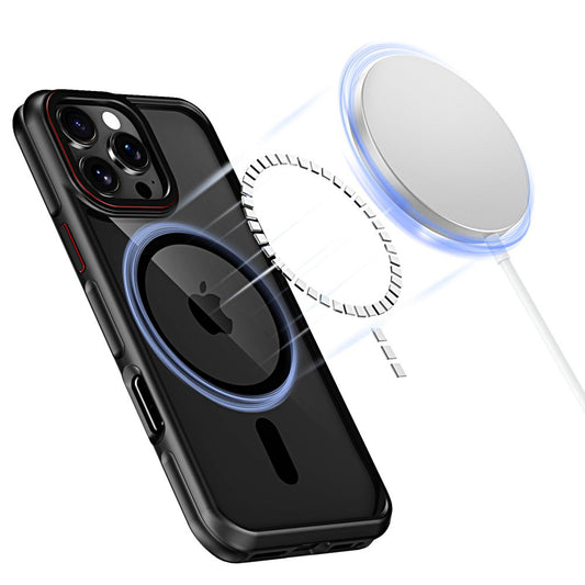 Custodia MagSafe per Apple iPhone 16 Pro Max, Tech-Protect, Maghybrid, nero