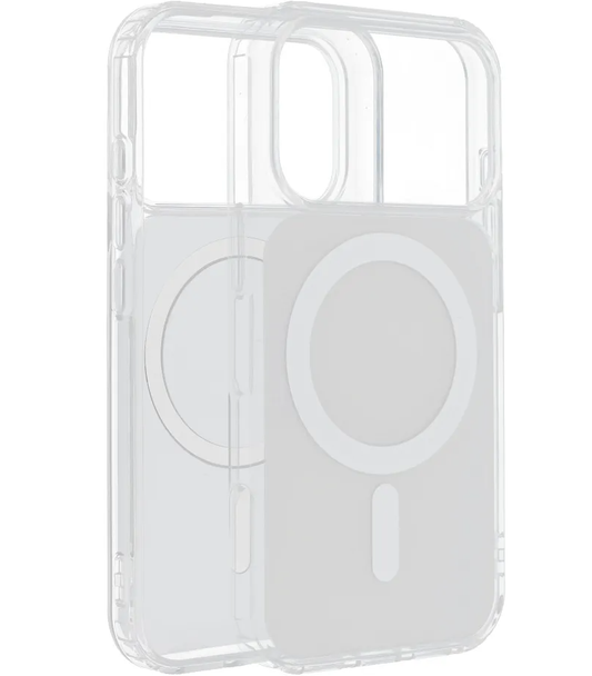 Custodia MagSafe per Apple iPhone 17e / 16e, OEM, Clear Fusion Mag Cover, Bianca