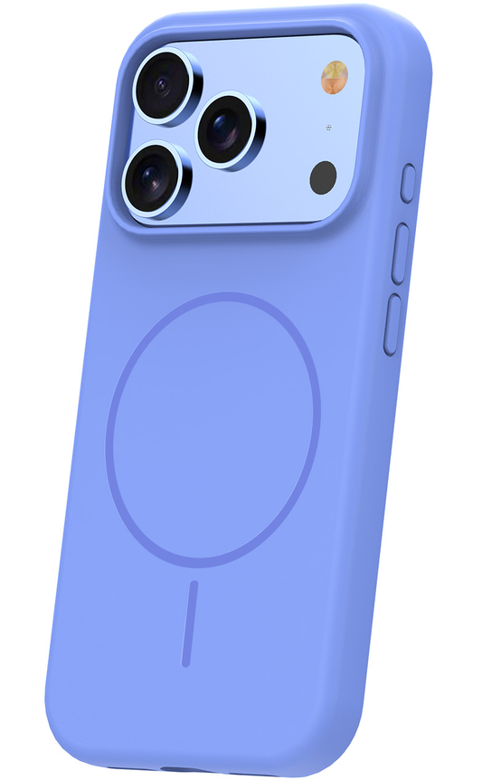 Custodia MagSafe per Apple iPhone 18 Pro Max / 17 Pro Max, OEM, Silicone Sottile, Blu