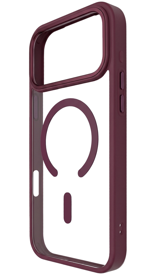Custodia MagSafe per Apple iPhone 18 Pro / 17 Pro, OEM, Colore Clear Mag, Vinaccia