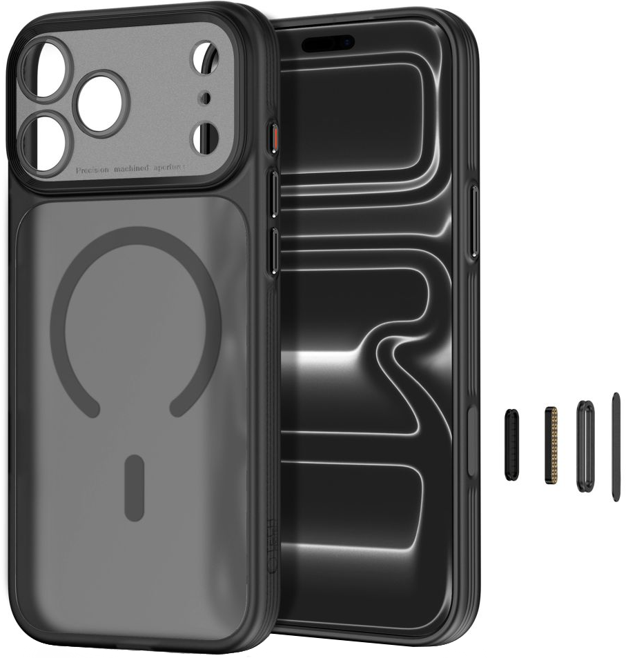 Custodia MagSafe per Apple iPhone 18 Pro Max / 17 Pro Max, Tech-Protect, MagPrime CC, Nera Opaca