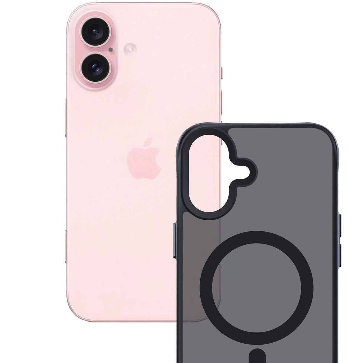 Custodia MagSafe per Apple iPhone 16, 3MK, Smoke MagCase, Nera