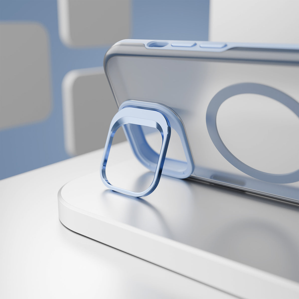 Custodia MagSafe per Apple iPhone 18 Pro / 17 Pro, Etteri, Morning Fog, Blu